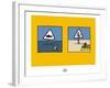 Sud-Mer-Sud-Terre - Dangers de la plage-Sylvain Bichicchi-Framed Art Print