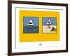 Sud-Mer-Sud-Terre - Dangers de la plage-Sylvain Bichicchi-Framed Art Print