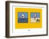 Sud-Mer-Sud-Terre - Dangers de la plage-Sylvain Bichicchi-Framed Art Print