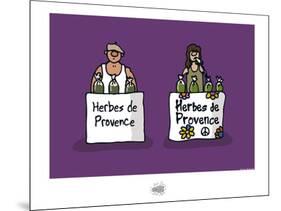 Sud-Mer-Sud-Terre - Herbes de Provence-Sylvain Bichicchi-Mounted Art Print