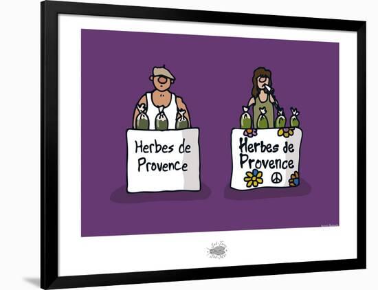 Sud-Mer-Sud-Terre - Herbes de Provence-Sylvain Bichicchi-Framed Art Print
