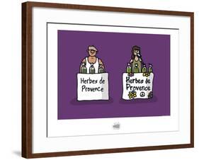 Sud-Mer-Sud-Terre - Herbes de Provence-Sylvain Bichicchi-Framed Art Print