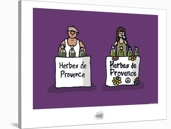 Sud-Mer-Sud-Terre - Herbes de Provence-Sylvain Bichicchi-Stretched Canvas