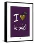 Sud-Mer-Sud-Terre - J'aime le Sud-Sylvain Bichicchi-Framed Stretched Canvas