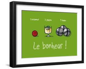 Sud-Mer-Sud-Terre - Le bonheur provençal-Sylvain Bichicchi-Framed Art Print