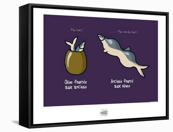 Sud-Mer-Sud-Terre - Olives et anchois (2)-Sylvain Bichicchi-Framed Stretched Canvas