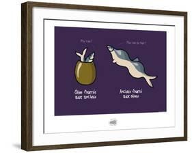 Sud-Mer-Sud-Terre - Olives et anchois (2)-Sylvain Bichicchi-Framed Art Print