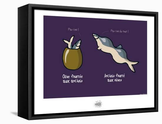 Sud-Mer-Sud-Terre - Olives et anchois (2)-Sylvain Bichicchi-Framed Stretched Canvas