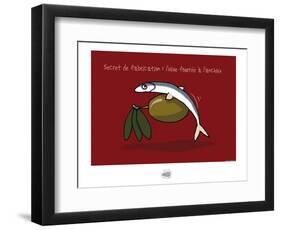 Sud-Mer-Sud-Terre - Olives et anchois-Sylvain Bichicchi-Framed Art Print