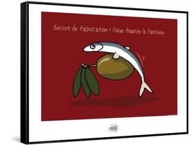 Sud-Mer-Sud-Terre - Olives et anchois-Sylvain Bichicchi-Framed Stretched Canvas