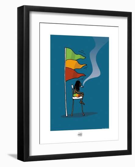 Sud-Mer-Sud-Terre - Rasta-MNS-Sylvain Bichicchi-Framed Art Print