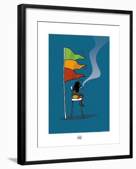 Sud-Mer-Sud-Terre - Rasta-MNS-Sylvain Bichicchi-Framed Art Print