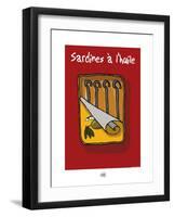 Sud-Mer-Sud-Terre - Sardines à l'huile-Sylvain Bichicchi-Framed Art Print