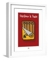 Sud-Mer-Sud-Terre - Sardines à l'huile-Sylvain Bichicchi-Framed Art Print