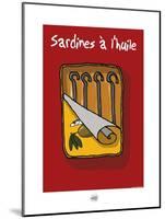 Sud-Mer-Sud-Terre - Sardines à l'huile-Sylvain Bichicchi-Mounted Art Print