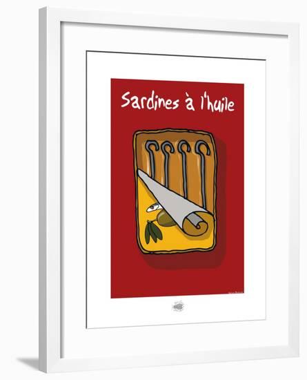 Sud-Mer-Sud-Terre - Sardines à l'huile-Sylvain Bichicchi-Framed Art Print
