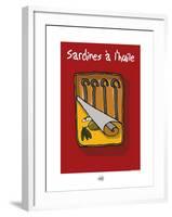 Sud-Mer-Sud-Terre - Sardines à l'huile-Sylvain Bichicchi-Framed Art Print