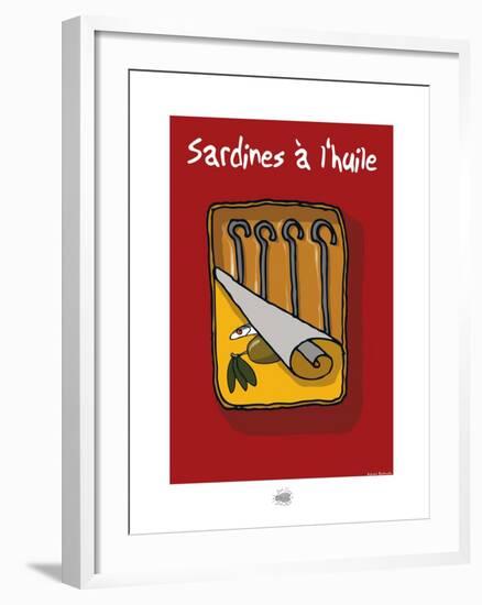 Sud-Mer-Sud-Terre - Sardines à l'huile-Sylvain Bichicchi-Framed Art Print