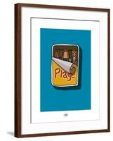 Sud-Mer-Sud-Terre - Sardines à la plage-Sylvain Bichicchi-Framed Art Print