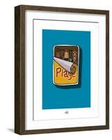 Sud-Mer-Sud-Terre - Sardines à la plage-Sylvain Bichicchi-Framed Art Print