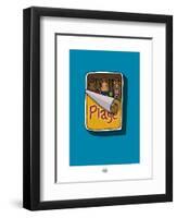 Sud-Mer-Sud-Terre - Sardines à la plage-Sylvain Bichicchi-Framed Art Print