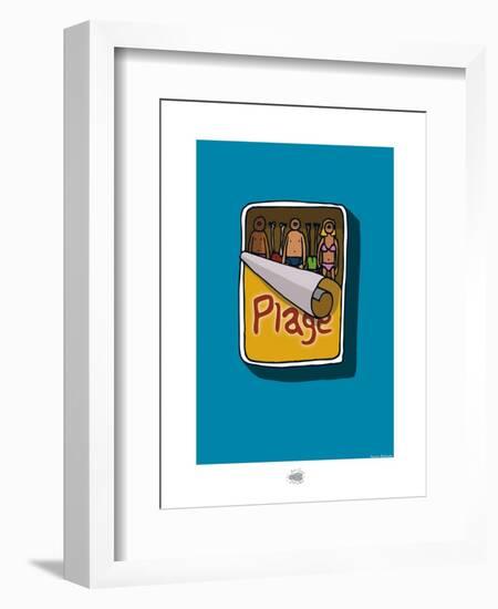 Sud-Mer-Sud-Terre - Sardines à la plage-Sylvain Bichicchi-Framed Art Print