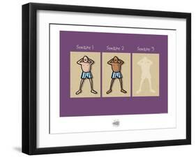 Sud-Mer-Sud-Terre - Trois semaines de bronzage-Sylvain Bichicchi-Framed Art Print