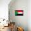 Sudan Flag Design with Wood Patterning - Flags of the World Series-Philippe Hugonnard-Framed Stretched Canvas displayed on a wall