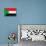 Sudan Flag Design with Wood Patterning - Flags of the World Series-Philippe Hugonnard-Stretched Canvas displayed on a wall