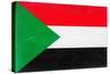 Sudan Flag Design with Wood Patterning - Flags of the World Series-Philippe Hugonnard-Stretched Canvas