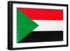 Sudan Flag Design with Wood Patterning - Flags of the World Series-Philippe Hugonnard-Framed Premium Giclee Print