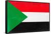 Sudan Flag Design with Wood Patterning - Flags of the World Series-Philippe Hugonnard-Framed Stretched Canvas