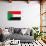 Sudan Flag Design with Wood Patterning - Flags of the World Series-Philippe Hugonnard-Art Print displayed on a wall