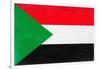 Sudan Flag Design with Wood Patterning - Flags of the World Series-Philippe Hugonnard-Framed Art Print