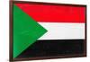 Sudan Flag Design with Wood Patterning - Flags of the World Series-Philippe Hugonnard-Framed Art Print