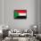 Sudan Flag Design with Wood Patterning - Flags of the World Series-Philippe Hugonnard-Framed Art Print displayed on a wall