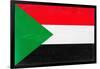 Sudan Flag Design with Wood Patterning - Flags of the World Series-Philippe Hugonnard-Framed Art Print