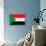 Sudan Flag Design with Wood Patterning - Flags of the World Series-Philippe Hugonnard-Art Print displayed on a wall