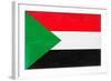 Sudan Flag Design with Wood Patterning - Flags of the World Series-Philippe Hugonnard-Framed Art Print
