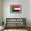 Sudan Flag Design with Wood Patterning - Flags of the World Series-Philippe Hugonnard-Framed Art Print displayed on a wall