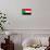 Sudan Flag Design with Wood Patterning - Flags of the World Series-Philippe Hugonnard-Art Print displayed on a wall