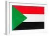 Sudan Flag Design with Wood Patterning - Flags of the World Series-Philippe Hugonnard-Framed Art Print