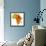 Sudan on Actual Map of Africa-michal812-Framed Premium Giclee Print displayed on a wall