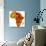 Sudan on Actual Map of Africa-michal812-Art Print displayed on a wall