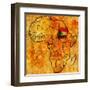 Sudan on Actual Map of Africa-michal812-Framed Art Print