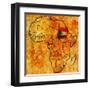 Sudan on Actual Map of Africa-michal812-Framed Art Print