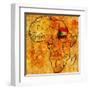 Sudan on Actual Map of Africa-michal812-Framed Art Print