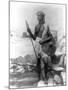 Sudan Warrior with Spear Photograph - Sudan-Lantern Press-Mounted Art Print