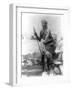 Sudan Warrior with Spear Photograph - Sudan-Lantern Press-Framed Art Print