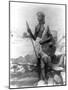 Sudan Warrior with Spear Photograph - Sudan-Lantern Press-Mounted Art Print